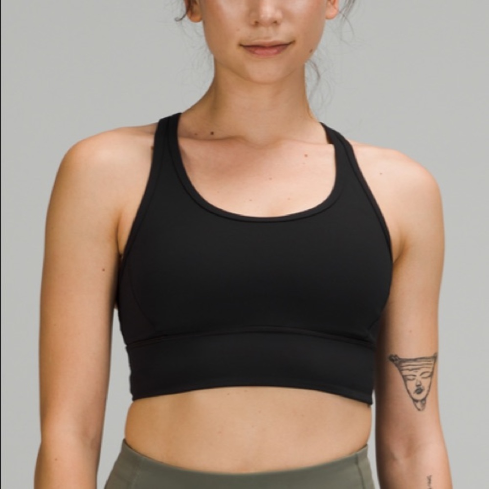 Mesh-Back Longline Train Bra Med Support, B/C Cup